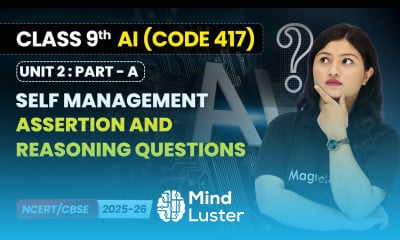 Assertion and Reasoning Questions Class 9 AI Unit 2 CODE 417 Part A CBSE 2025 26