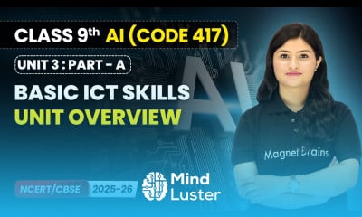 Basic ICT Skills Unit Overview Class 9 AI Unit 3 CODE 417 Part A CBSE 2025 26