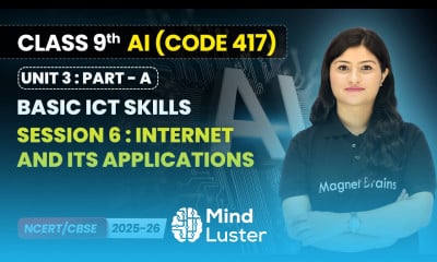 Session 6 Internet and Its Applications Basic ICT Skills Class 9 AI Unit 3 CODE 417 Part A