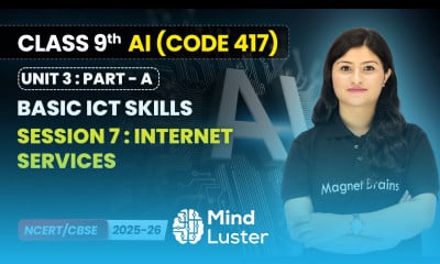 Session 7 Internet Services Basic ICT Skills Class 9 AI Unit 3 CODE 417 Part A CBSE 2025