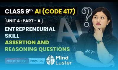 Entrepreneurial Skills Assertion and Reasoning Questions Class 9 AI Unit 4 CODE 417 Part A