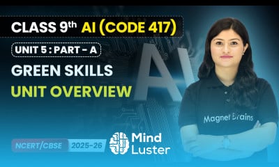 Green Skills Unit Overview Class 9 AI Unit 5 CODE 417 Part A CBSE 2025 26