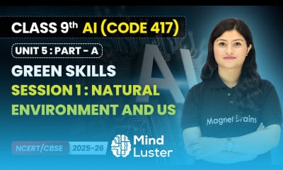 Session 1 Natural Environment and Us Green Skills Class 9 AI Unit 5 CODE 417 Part A CBSE