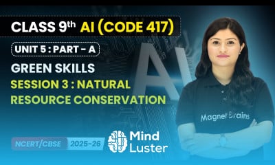 Session 3 Natural Resource Conservation Green Skills Class 9 AI Unit 5 CODE 417 Part A