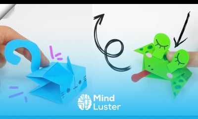 12 moving paper toys Easy paper game