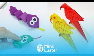 24 easy paper crafts 24 Moving paper toys