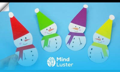 Easy Paper snowman Christmas crafts 2023