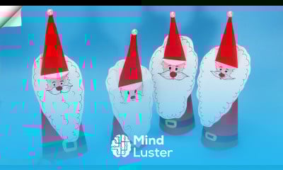 Paper santa claus Christmas paper crafts 2023