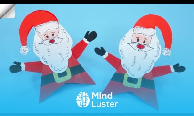 Paper santa claus Christmas paper crafts 2023