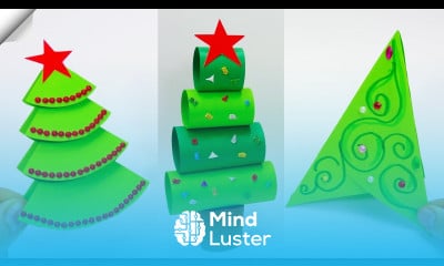 3 easy ways Paper Christmas tree