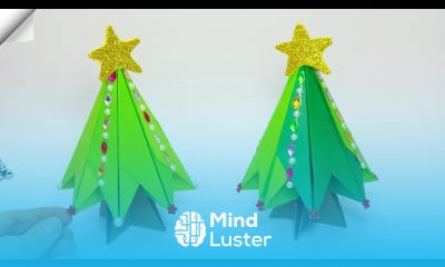 Easy Paper Christmas tree Christmas paper crafts 2023