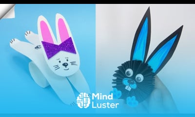 3 easy ways paper rabbit Christmas paper crafts 2023