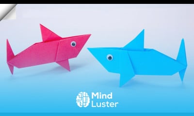 Origami Shark How To Make Paper Shark Paper Crafts