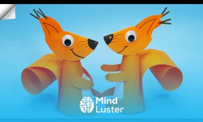 3d Paper squirrel Easy paper toys
