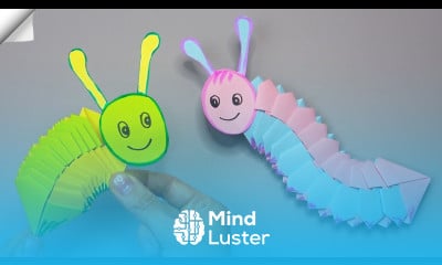 Paper toy caterpillar Moving paper toys