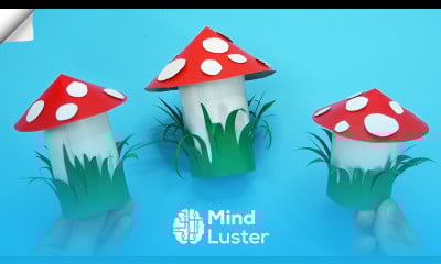 DIY paper mushroom Fly agaric paper crafts easy