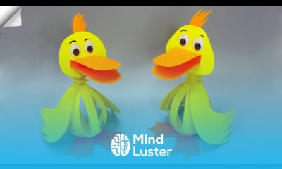 Happy Paper duck Moving paper toys