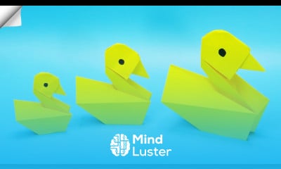 How to make a paper duck Easy origami duck