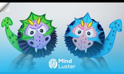 3D paper DRAGON Moving paper toys