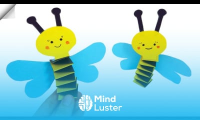 Cute BEE How to make a paper bee Moving paper toys