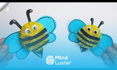 How to make a paper bee Moving paper toys