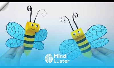How to make a paper bee easy Moving paper toys