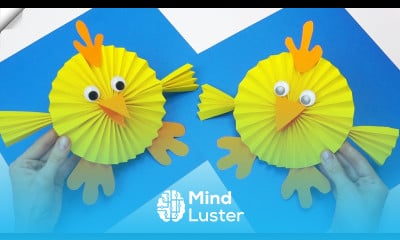 How to Make a Paper Chick Easter paper Crafts Easy paper crafts