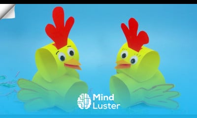 How to Make a Paper Chicken Easy paper crafts Moving paper chicken
