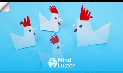 How to Make a Paper Chicken Easter paper Crafts