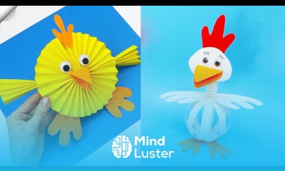 4 ways paper chickens for easter easy and fun Easy paper crafts