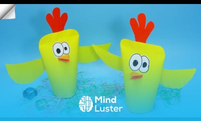 Easy way paper chickens for easter Easy paper crafts