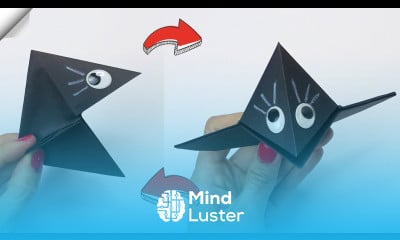 Surprise your friends crow croaks Moving paper toys Origami paper toy antistress