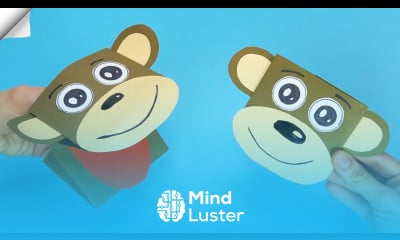 Moving paper toys Paper monkey puppet Easy paper crafts