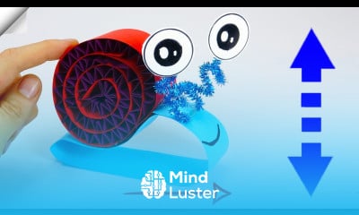 Moving paper toys How To Make Easy Paper SNAIL Easy paper crafts