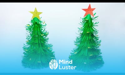 DIY christmas How to make paper christmas tree Easy paper crafts