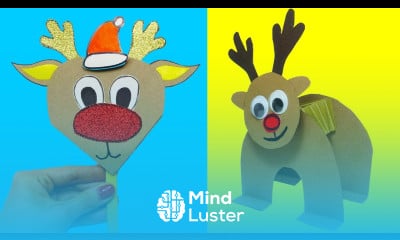 3 DIY paper crafts Paper toys Christmas crafts deer