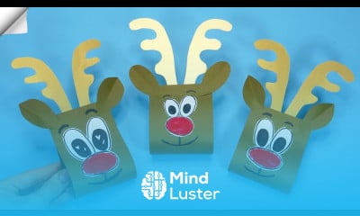 Christmas crafts deer Paper christmas decorations 2023