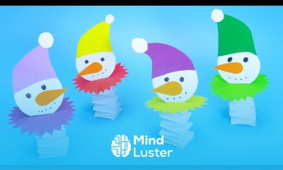 How to make paper snowman DIY christmas