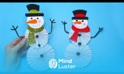 How to make paper snowman DIY christmas