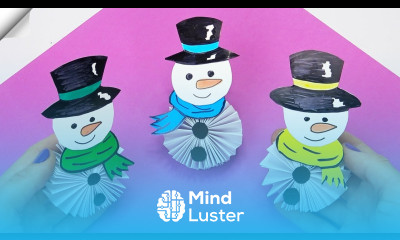 How to make paper snowman Christmas paper crafts 2022