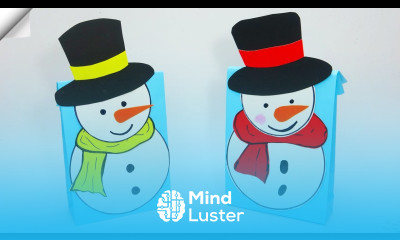 Gift bag snowman Easy paper crafts Christmas paper crafts 2022