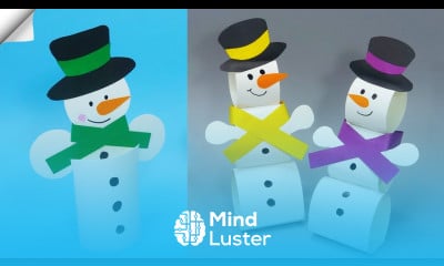 3 diy Easy Paper snowman Christmas paper crafts 2023