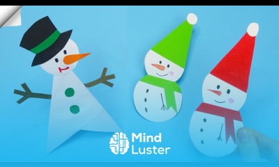 6 Easy Paper snowman Christmas paper crafts 2023