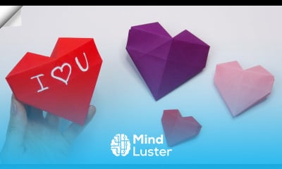 Valentine s day easy crafts Origami heart box with surprise Easy paper crafts