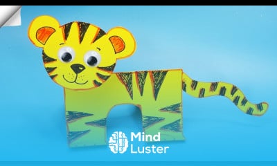 Symbol 2022 tiger Moving paper tiger Easy paper crafts ideas
