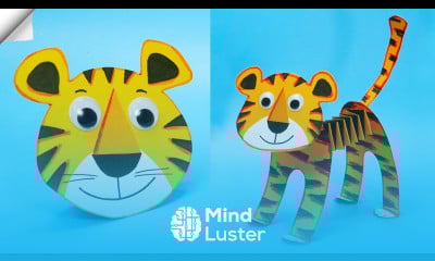 5 DIY ideas easy paper crafts Symbol 2022 paper tiger How to make paper TIGER