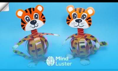 Symbol 2022 tiger Paper crafts idea Moving paper tiger