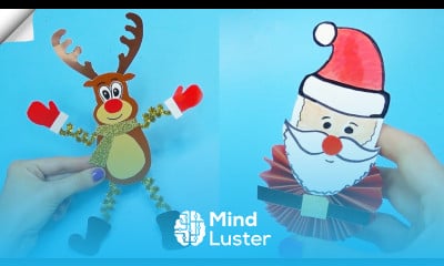 5 DIY christmas Easy paper crafts 5 minute crafts christmas Moving christmas toys