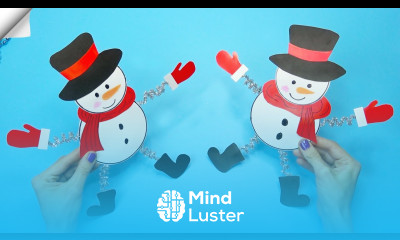 Moving christmas toys How to make paper snowman Christmas paper crafts 2022