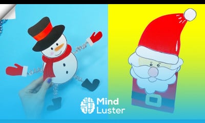 5 DIY christmas Easy paper crafts 5 minute crafts christmas Moving christmas toys